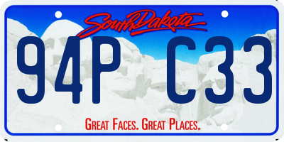 SD license plate 94PC33