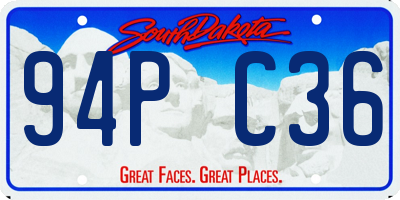 SD license plate 94PC36