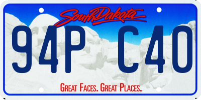 SD license plate 94PC40