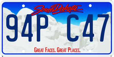 SD license plate 94PC47