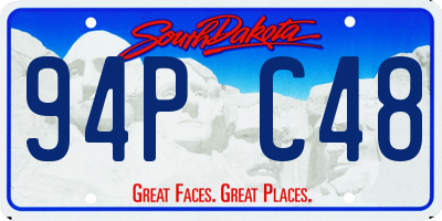 SD license plate 94PC48