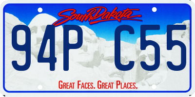 SD license plate 94PC55