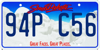 SD license plate 94PC56