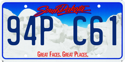 SD license plate 94PC61
