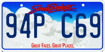 SD license plate 94PC69