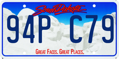 SD license plate 94PC79