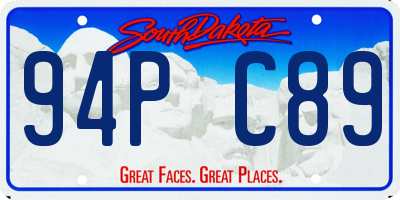 SD license plate 94PC89