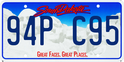 SD license plate 94PC95