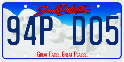 SD license plate 94PD05