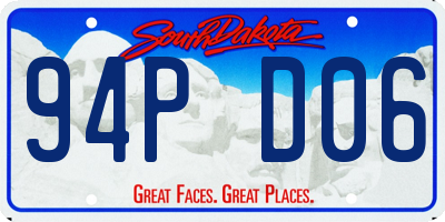 SD license plate 94PD06