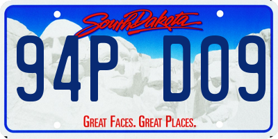SD license plate 94PD09