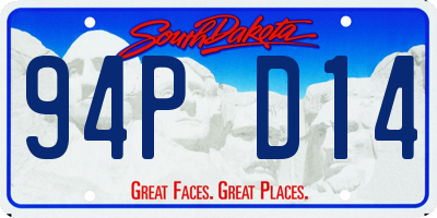SD license plate 94PD14