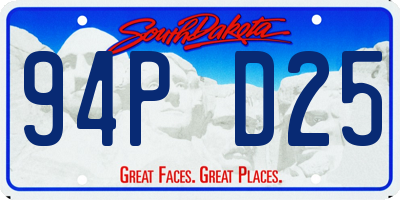 SD license plate 94PD25