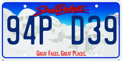 SD license plate 94PD39