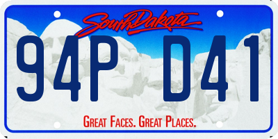 SD license plate 94PD41