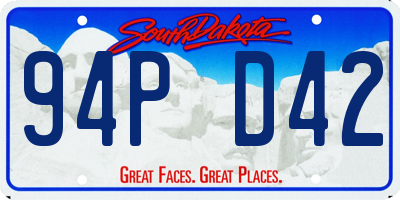 SD license plate 94PD42
