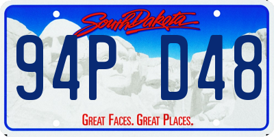 SD license plate 94PD48