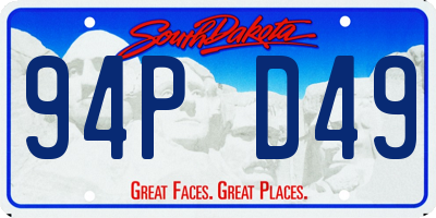 SD license plate 94PD49