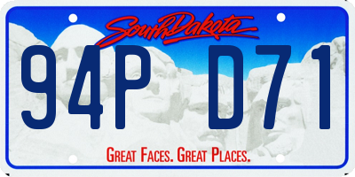 SD license plate 94PD71