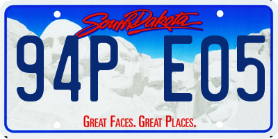 SD license plate 94PE05