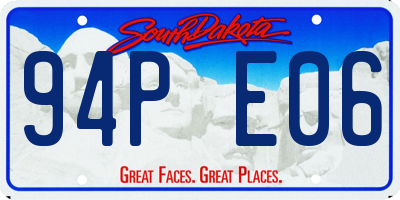 SD license plate 94PE06
