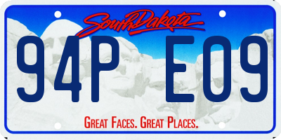 SD license plate 94PE09