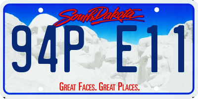SD license plate 94PE11