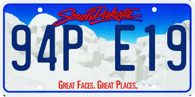 SD license plate 94PE19