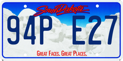 SD license plate 94PE27