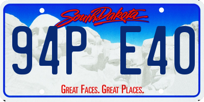 SD license plate 94PE40