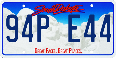 SD license plate 94PE44