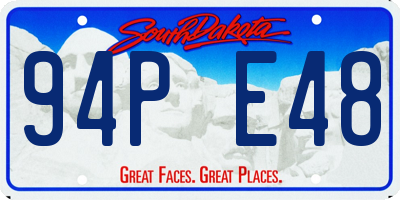 SD license plate 94PE48