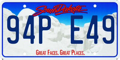 SD license plate 94PE49