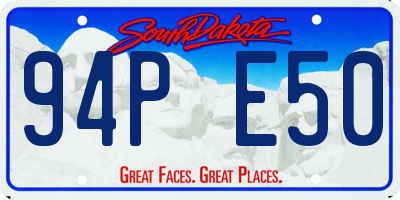 SD license plate 94PE50