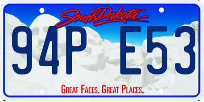 SD license plate 94PE53