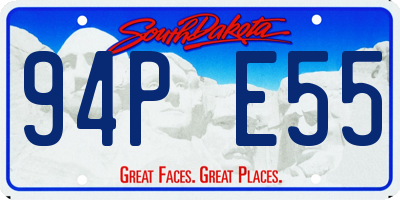 SD license plate 94PE55