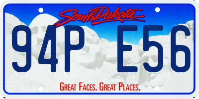 SD license plate 94PE56