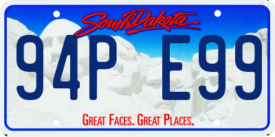 SD license plate 94PE99