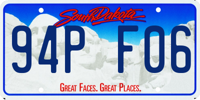 SD license plate 94PF06