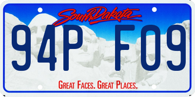 SD license plate 94PF09