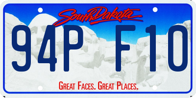 SD license plate 94PF10