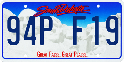 SD license plate 94PF19