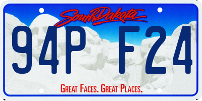 SD license plate 94PF24