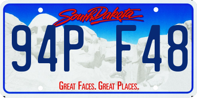 SD license plate 94PF48