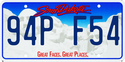 SD license plate 94PF54