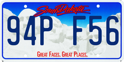 SD license plate 94PF56