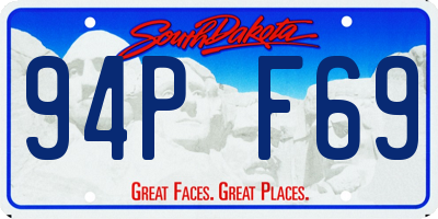 SD license plate 94PF69