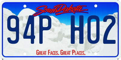 SD license plate 94PH02