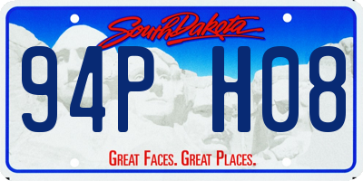 SD license plate 94PH08