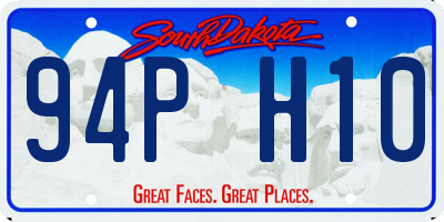 SD license plate 94PH10
